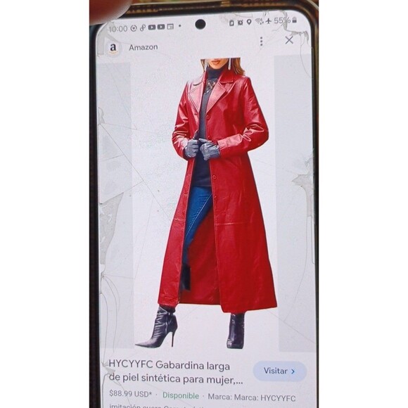 VINTAGE '80S NANCY BOLEN RED COAT - Picture 1 of 9